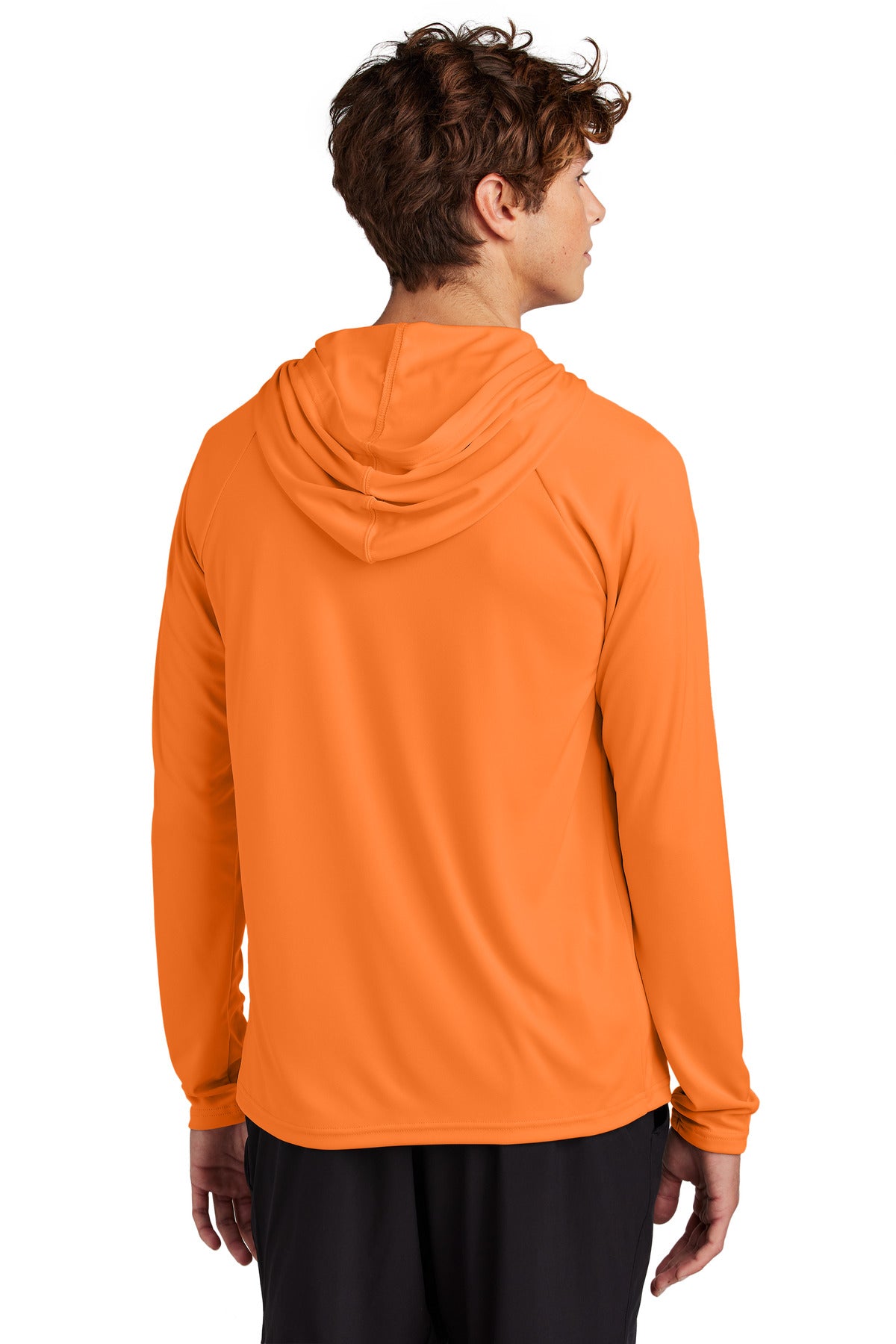 Port & Co Performance Pullover Hooded Tee - Neon Orange