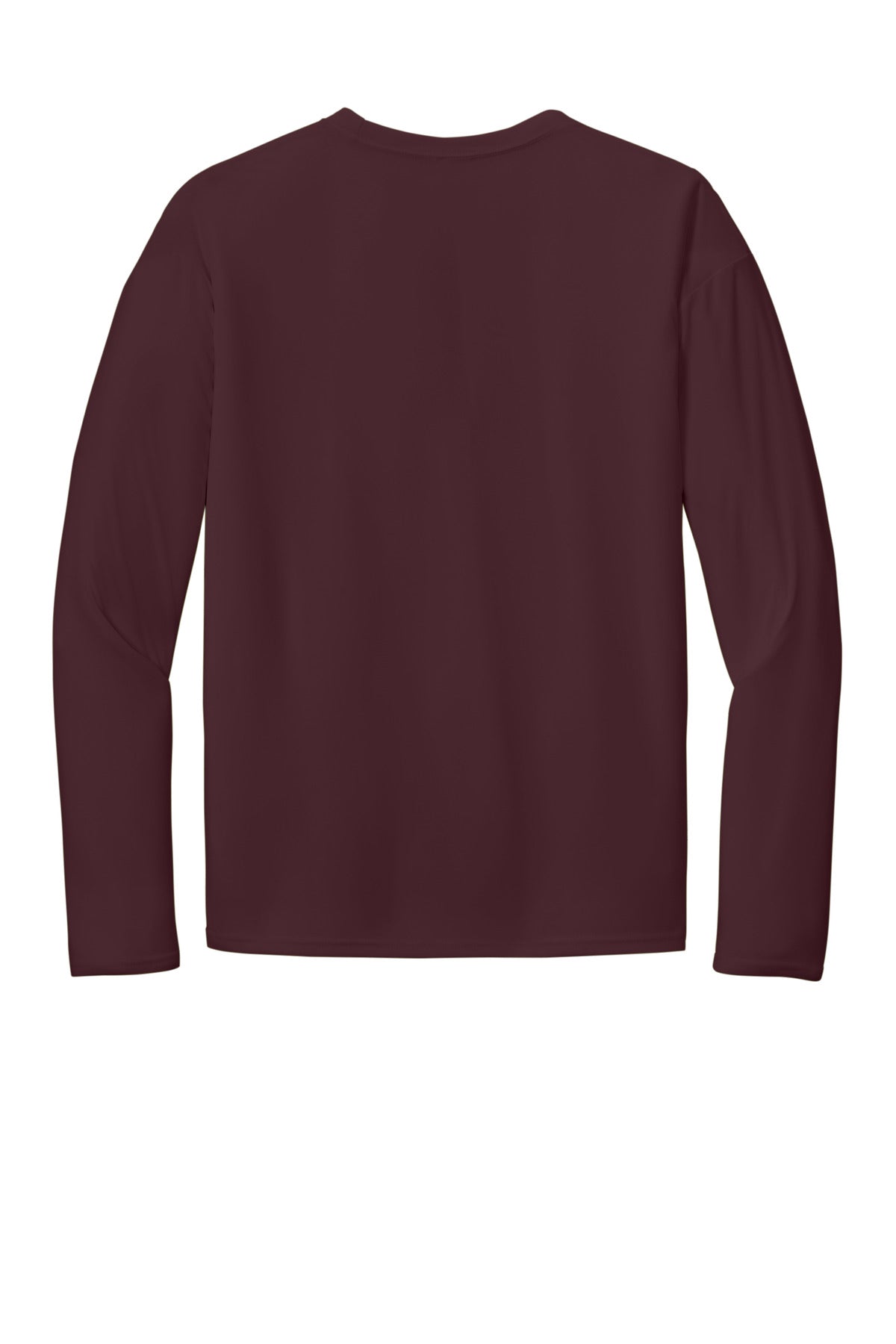 Port & Co Long Sleeve Performance Tee - Athletic Maroon