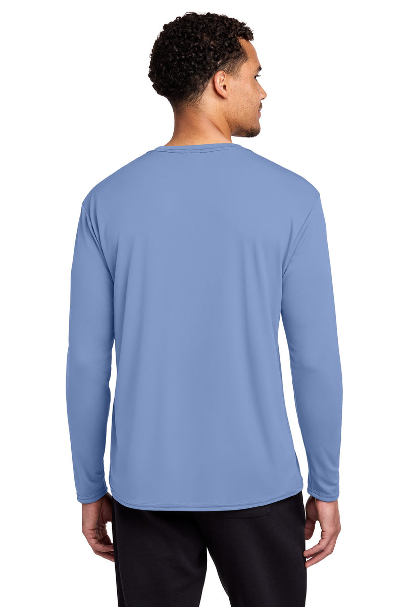 Port & Co Long Sleeve Performance Tee - Carolina Blue