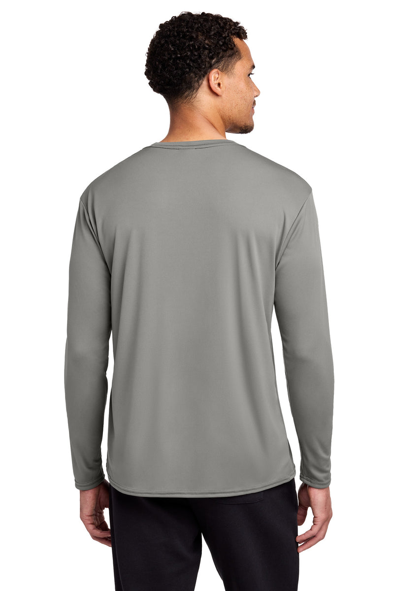 Port & Co Long Sleeve Performance Tee - Grey Concrete