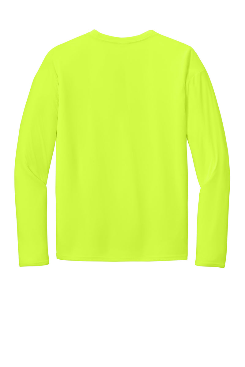Port & Co Long Sleeve Performance Tee - Neon Yellow