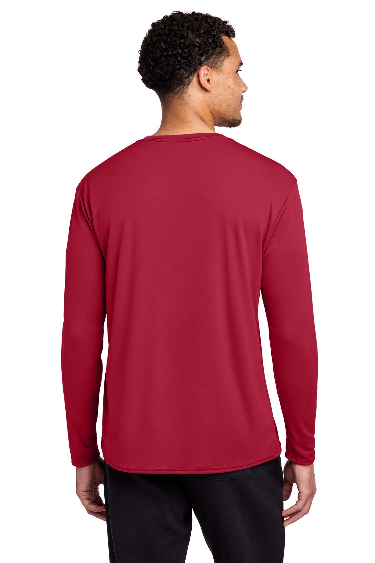 Port & Co Long Sleeve Performance Tee - Red
