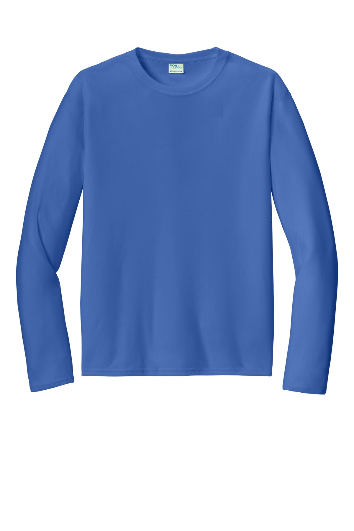 Port & Co Long Sleeve Performance Tee - Royal