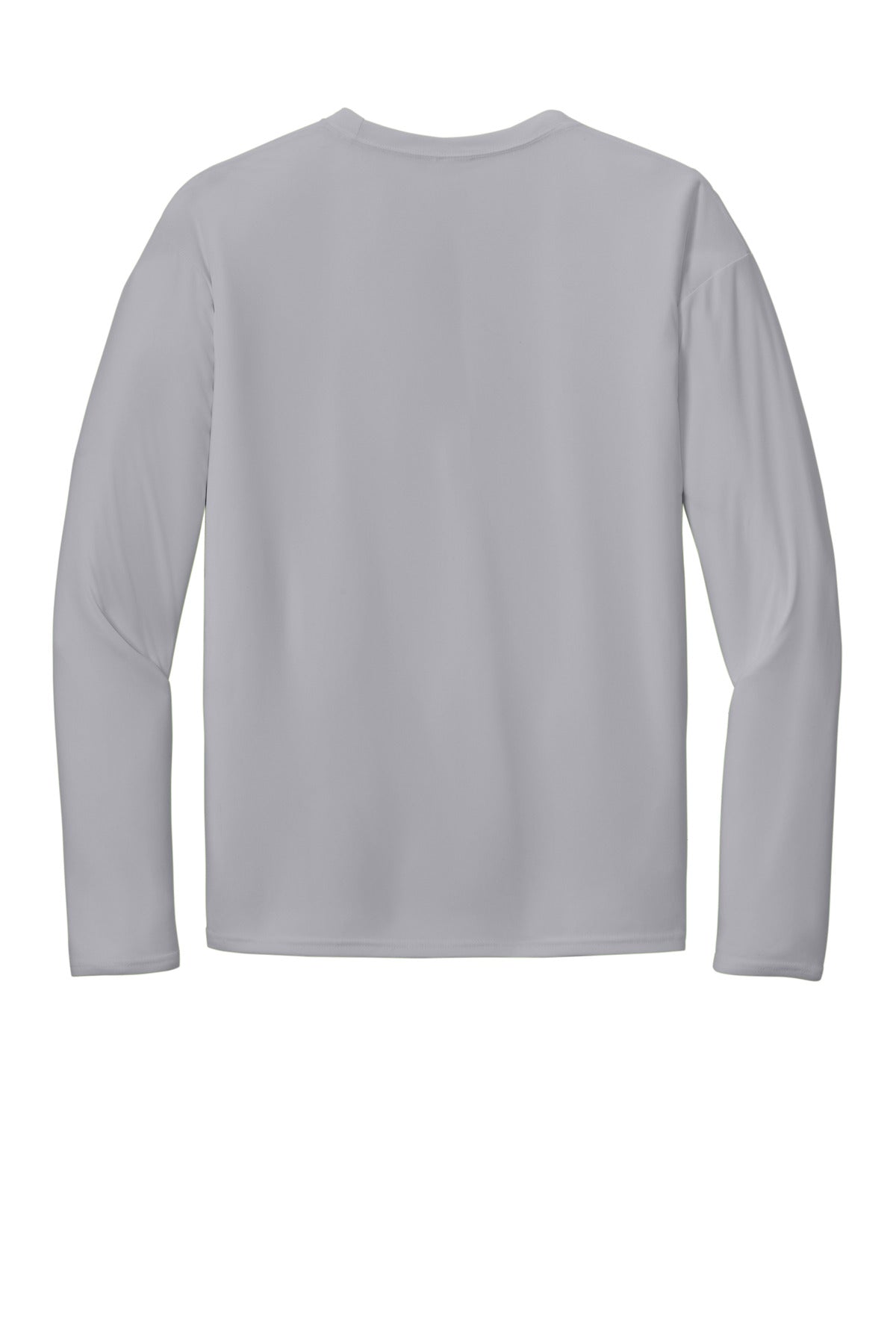 Port & Co Long Sleeve Performance Tee - Silver