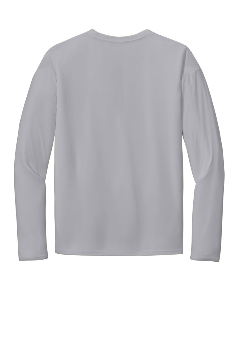 Port & Co Long Sleeve Performance Tee - Silver