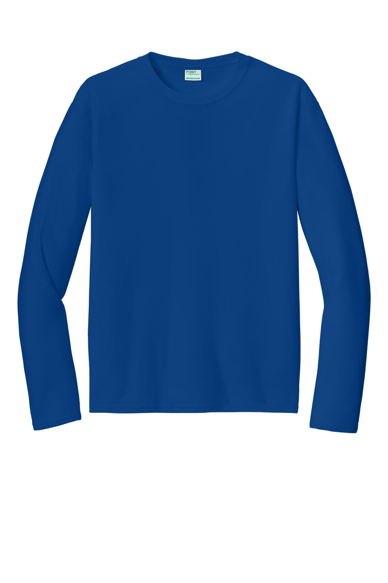 Port & Co Long Sleeve Performance Tee - True Royal