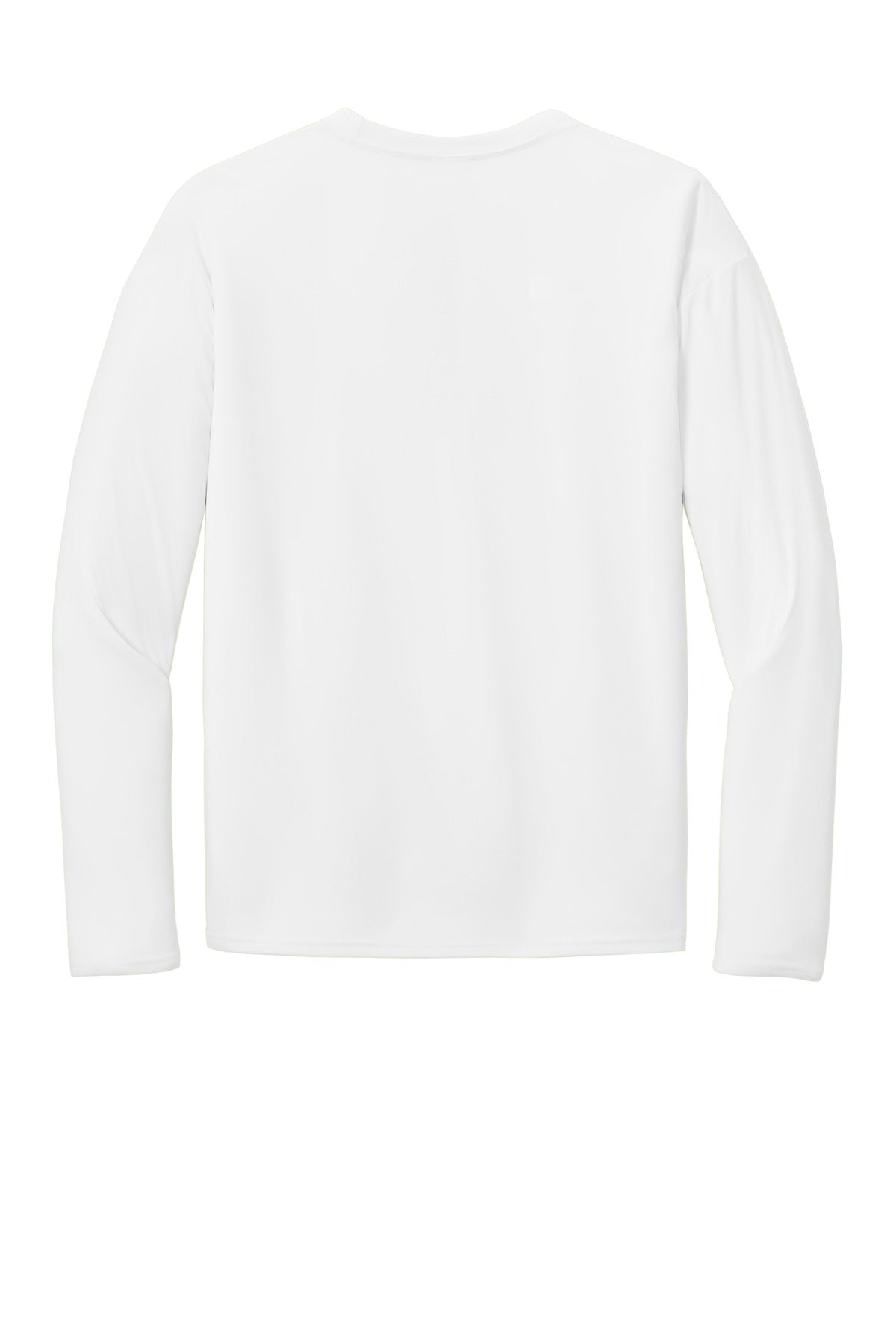 Port & Co Long Sleeve Performance Tee - White