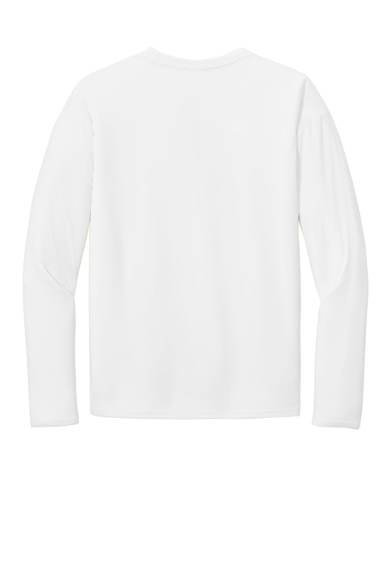 Port & Co Long Sleeve Performance Tee - White