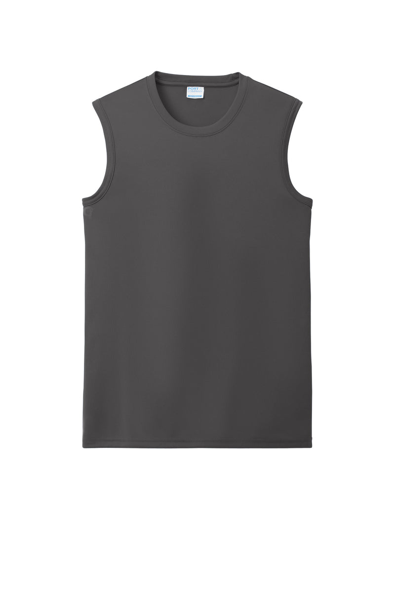 Port & Co Performance Sleeveless Tee - Charcoal