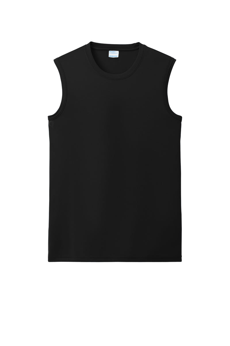 Port & Co Performance Sleeveless Tee - Jet Black