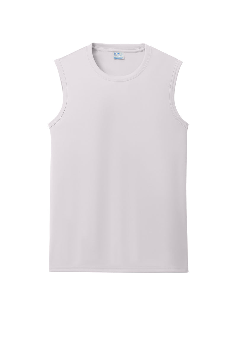 Port & Co Performance Sleeveless Tee - Silver
