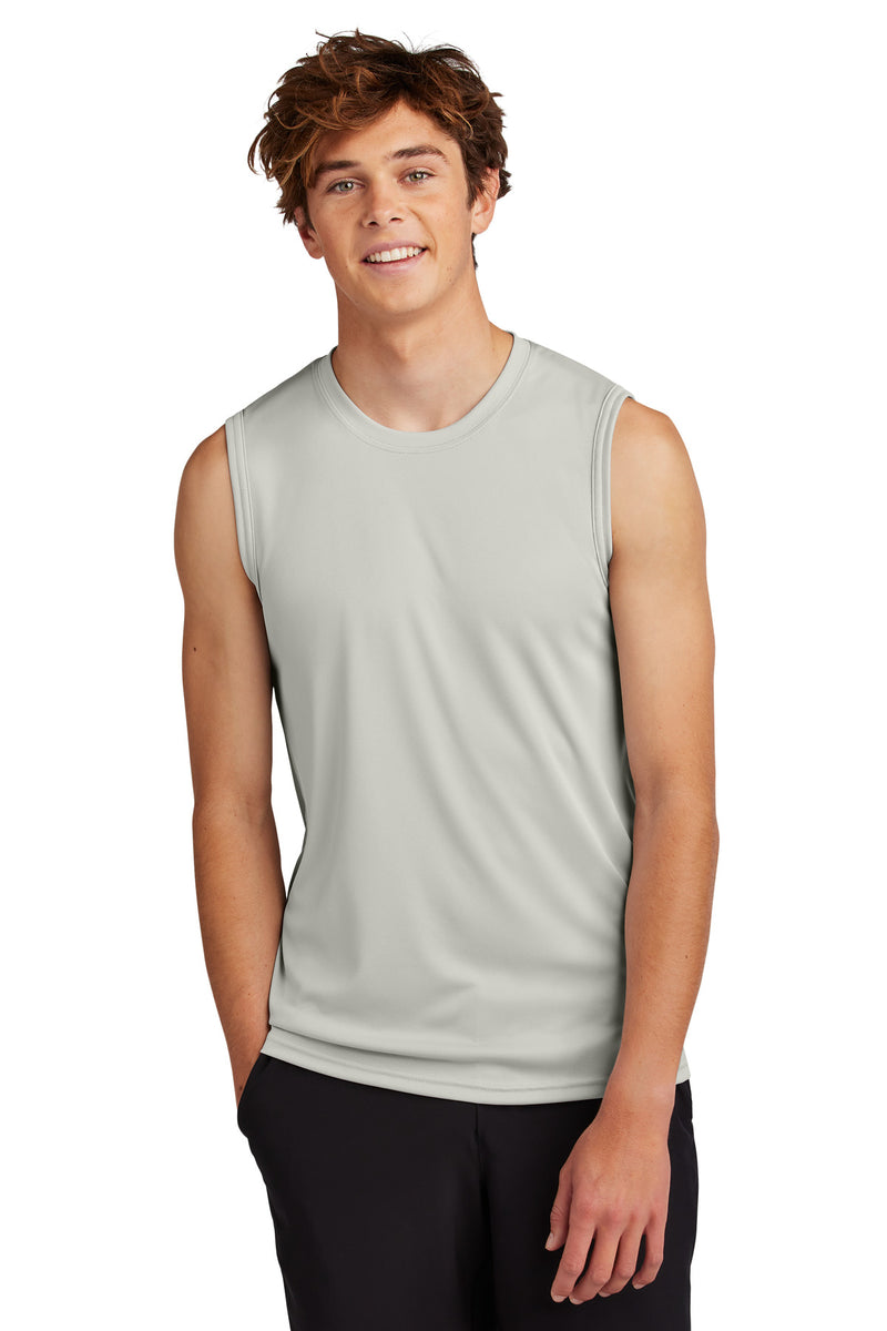 Port & Co Performance Sleeveless Tee - Silver