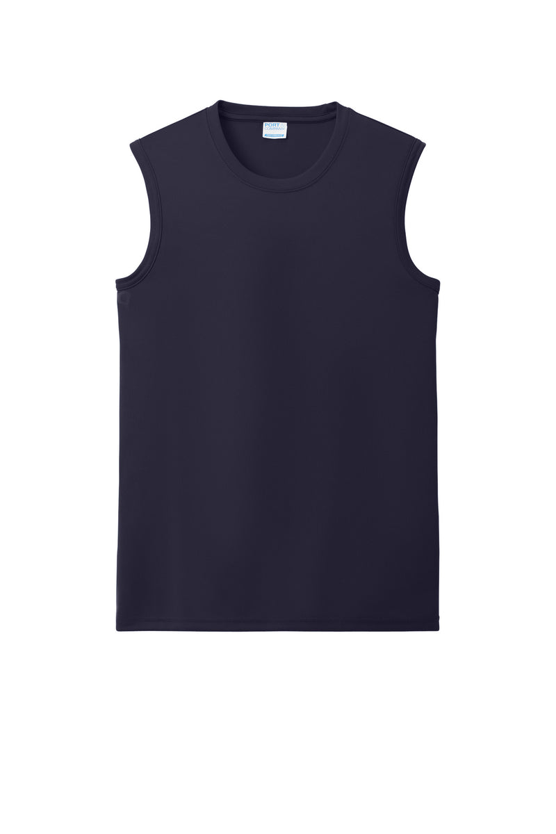 Port & Co Performance Sleeveless Tee - True Navy