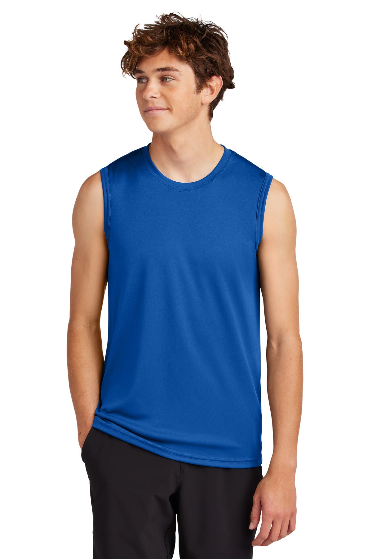 Port & Co Performance Sleeveless Tee - True Royal