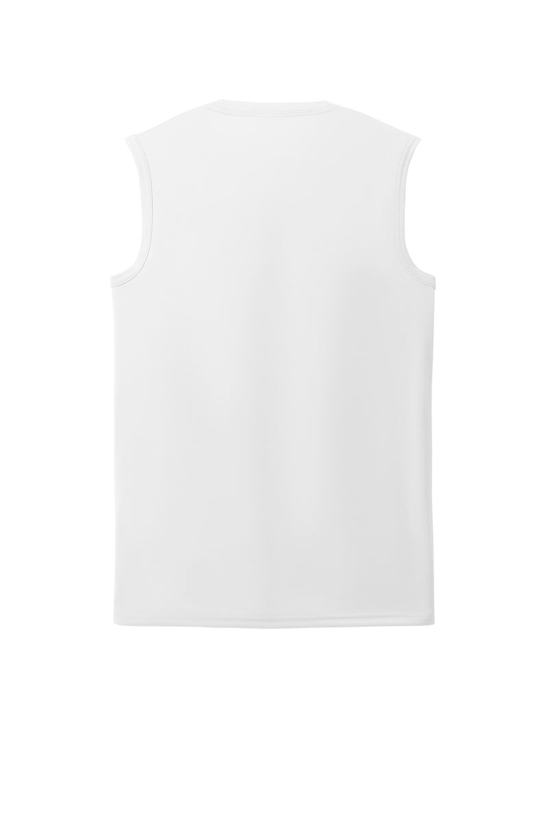 Port & Co Performance Sleeveless Tee - White