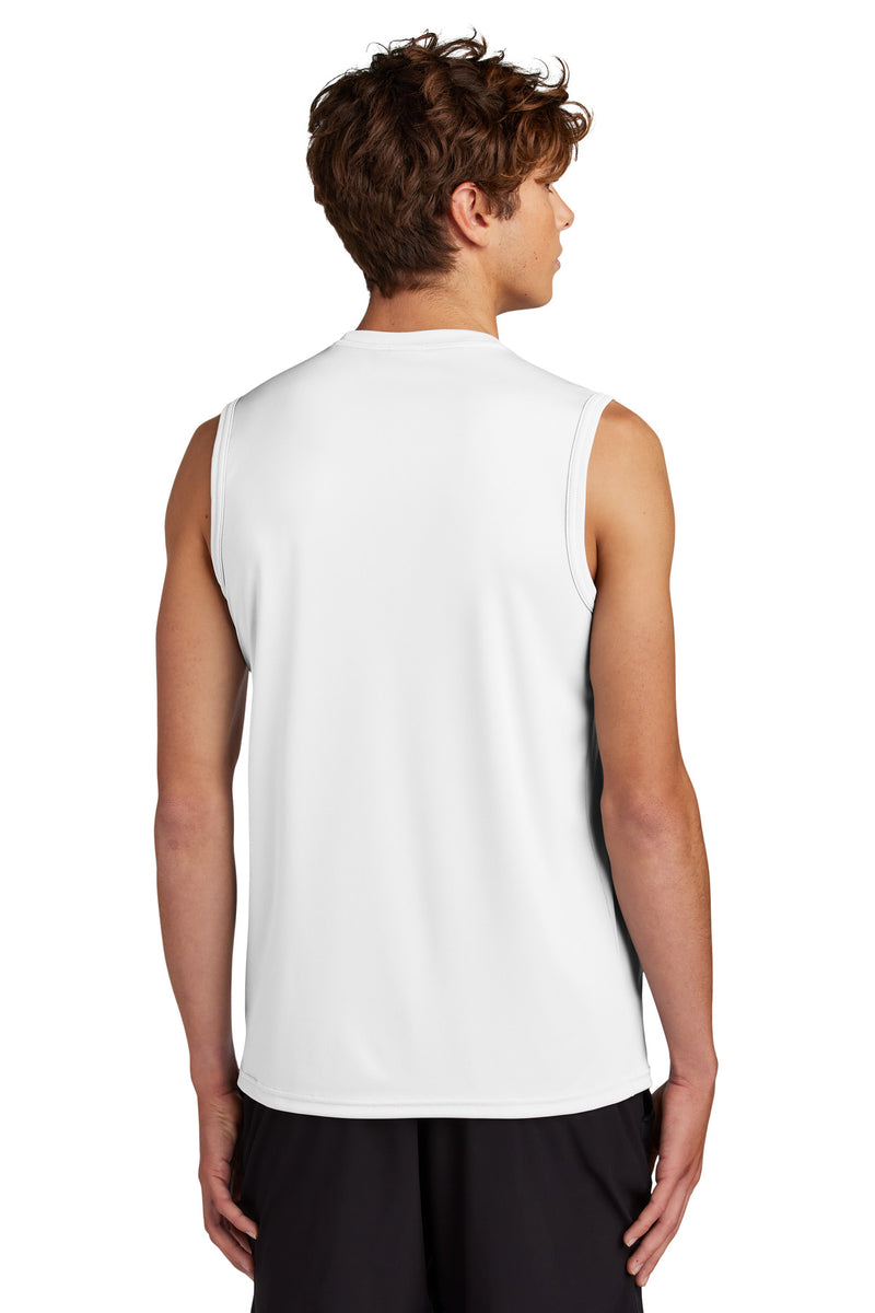 Port & Co Performance Sleeveless Tee - White