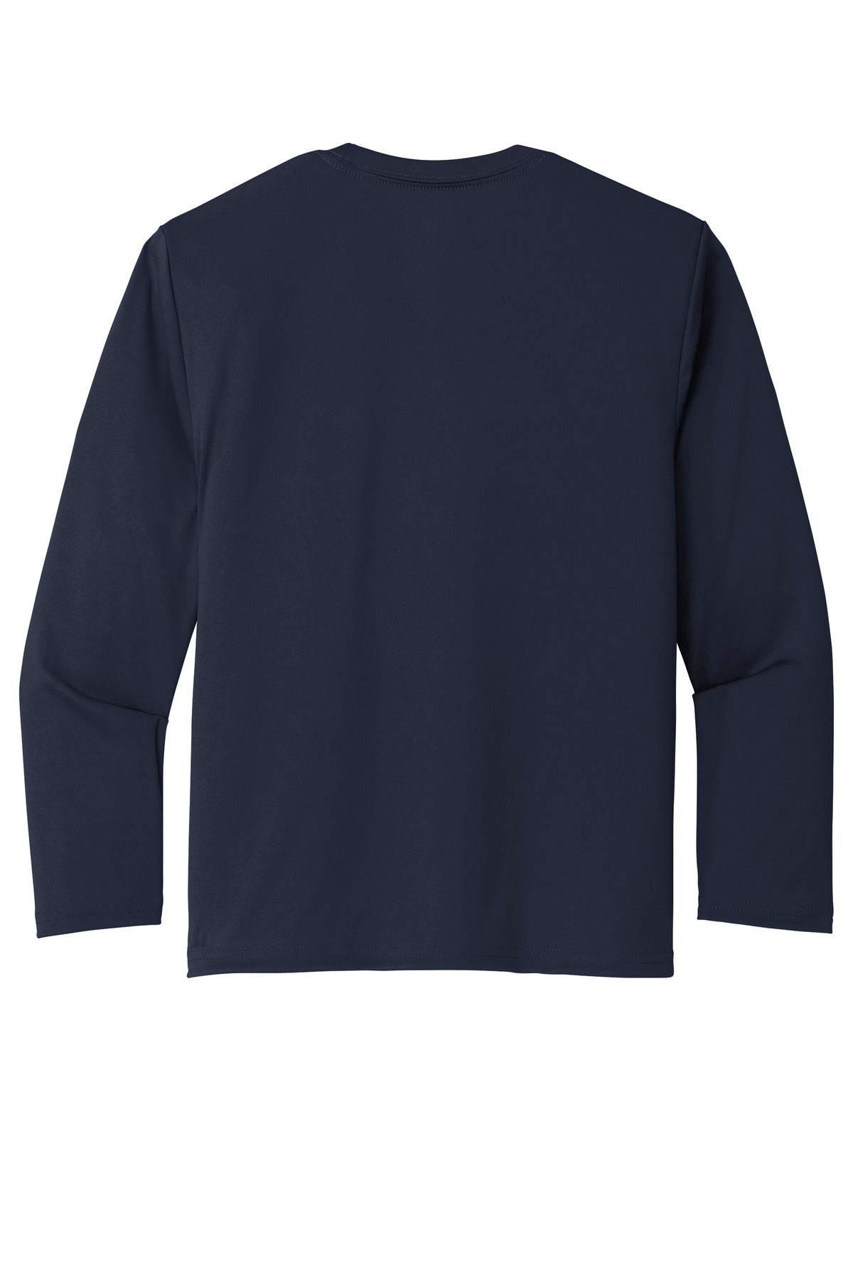 Port & Co Youth Long Sleeve Performance Tee - Deep Navy