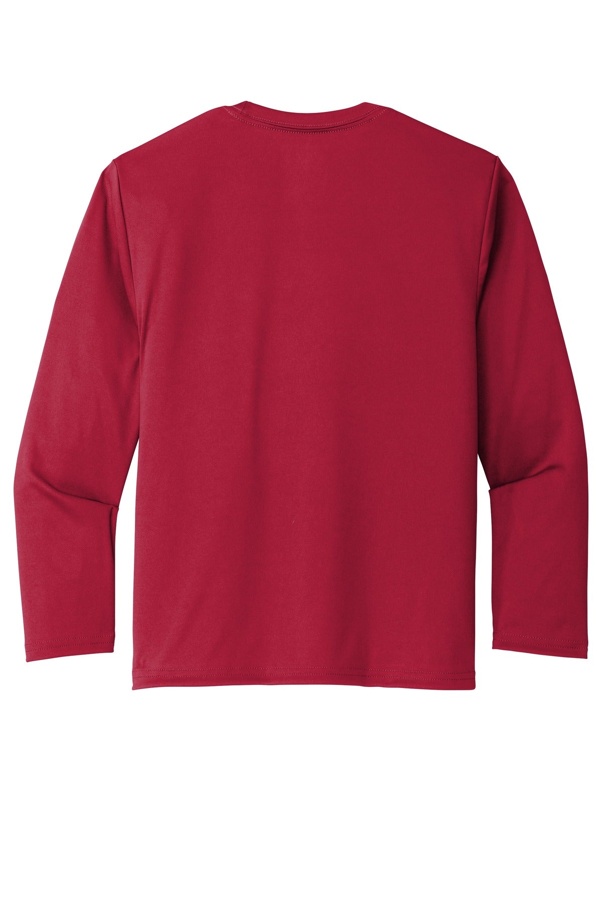 Port & Co Youth Long Sleeve Performance Tee - Red