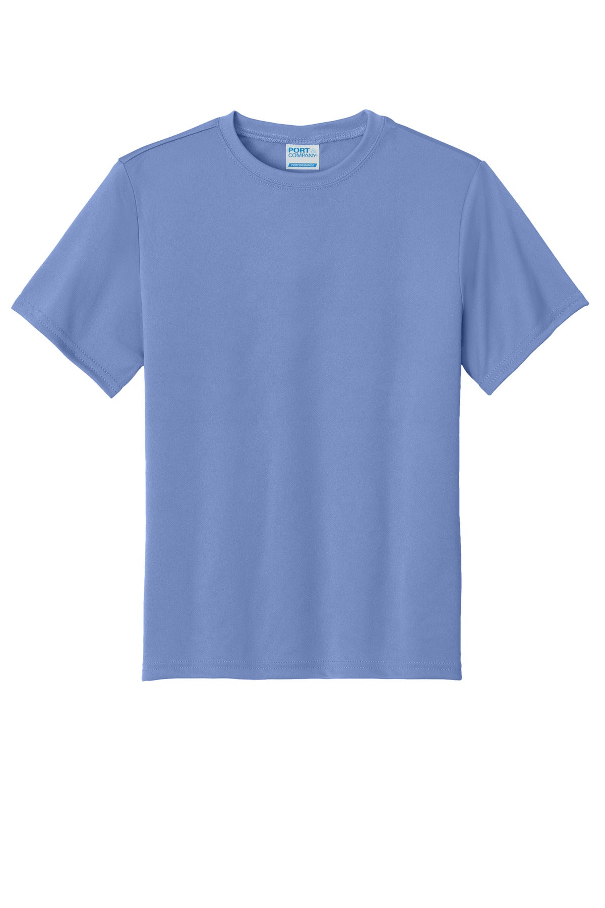 Port & Co Youth Performance Tee - Carolina Blue