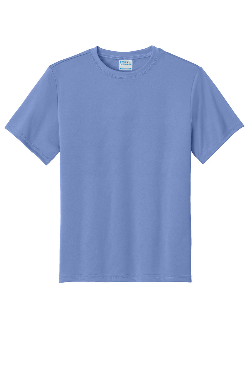 Port & Co Youth Performance Tee - Carolina Blue