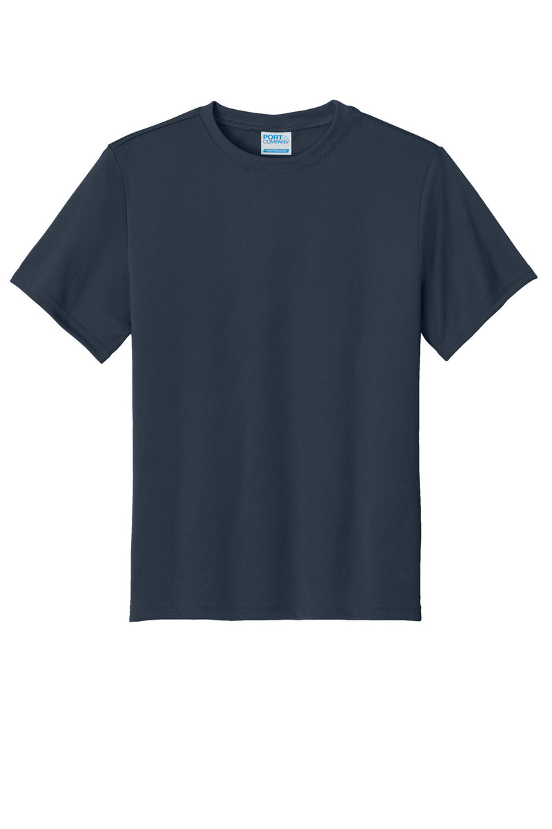 Port & Co Youth Performance Tee - Deep Navy