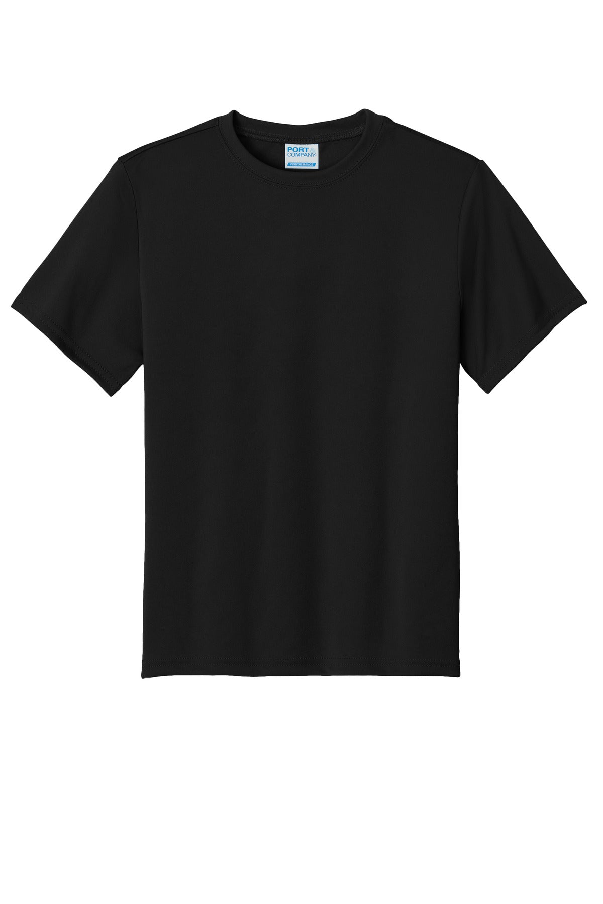Port & Co Youth Performance Tee - Jet Black