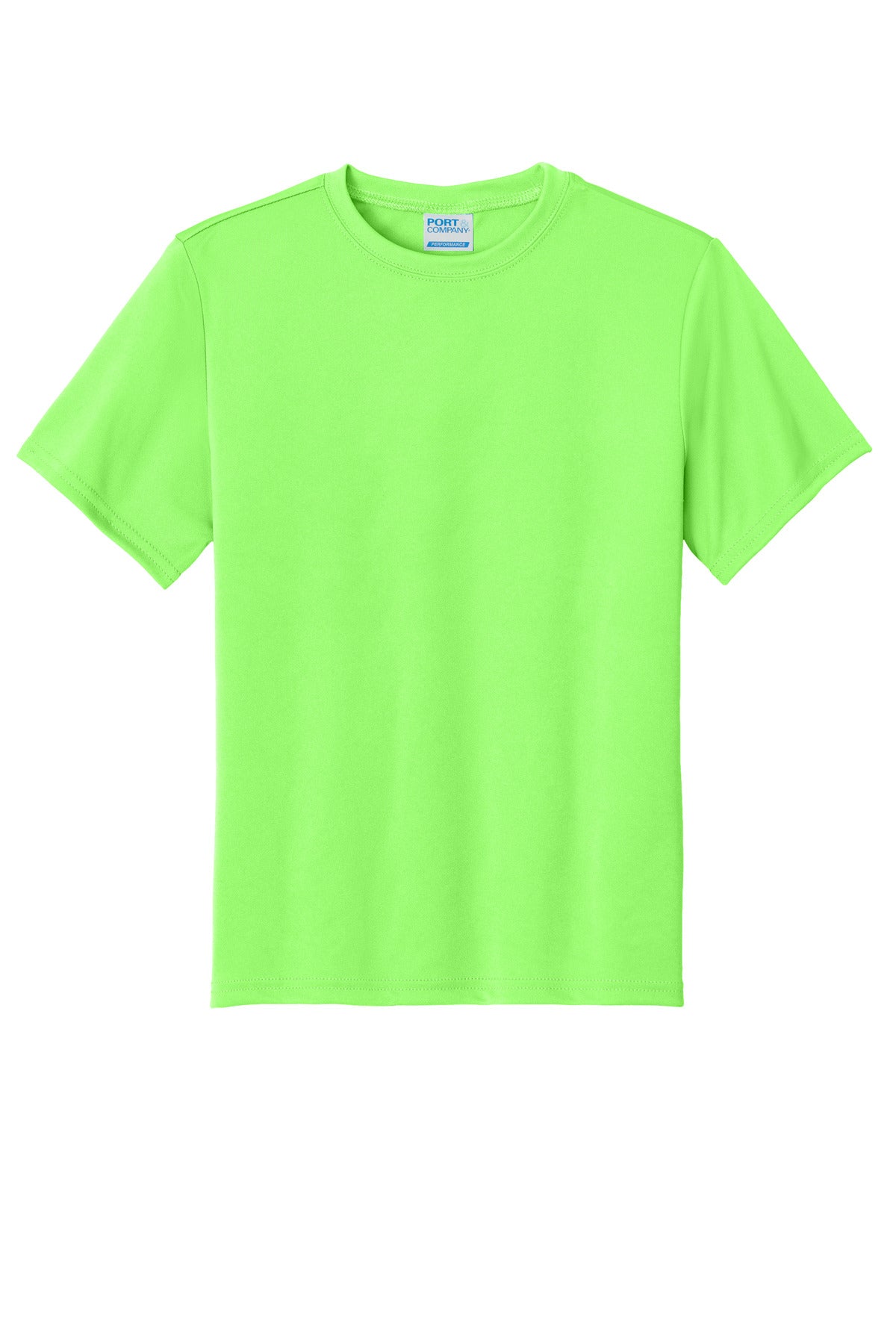 Port & Co Youth Performance Tee - Neon Green
