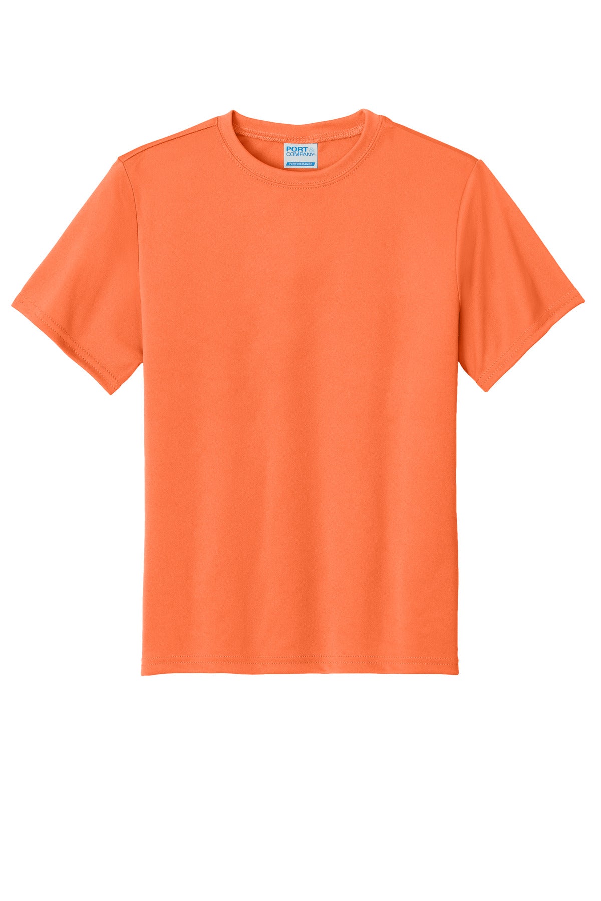 Port & Co Youth Performance Tee - Neon Orange