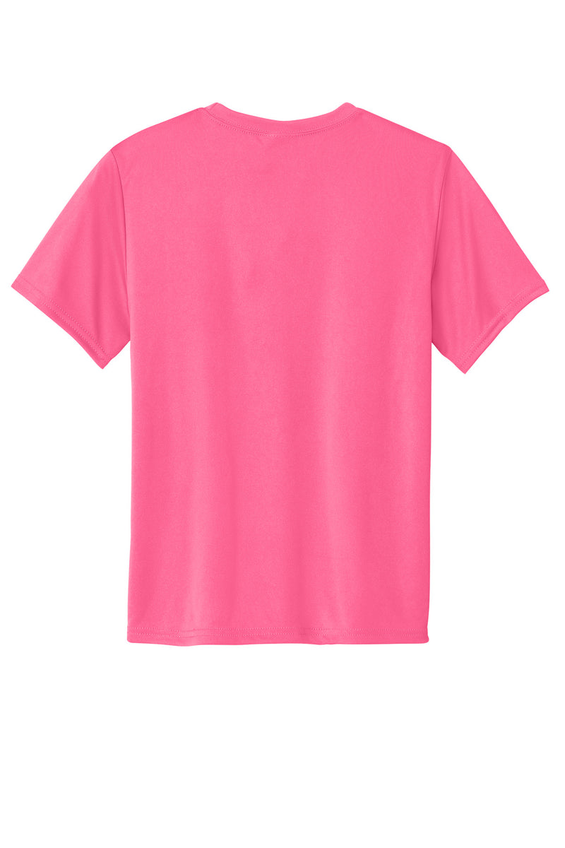 Port & Co Youth Performance Tee - Neon Pink