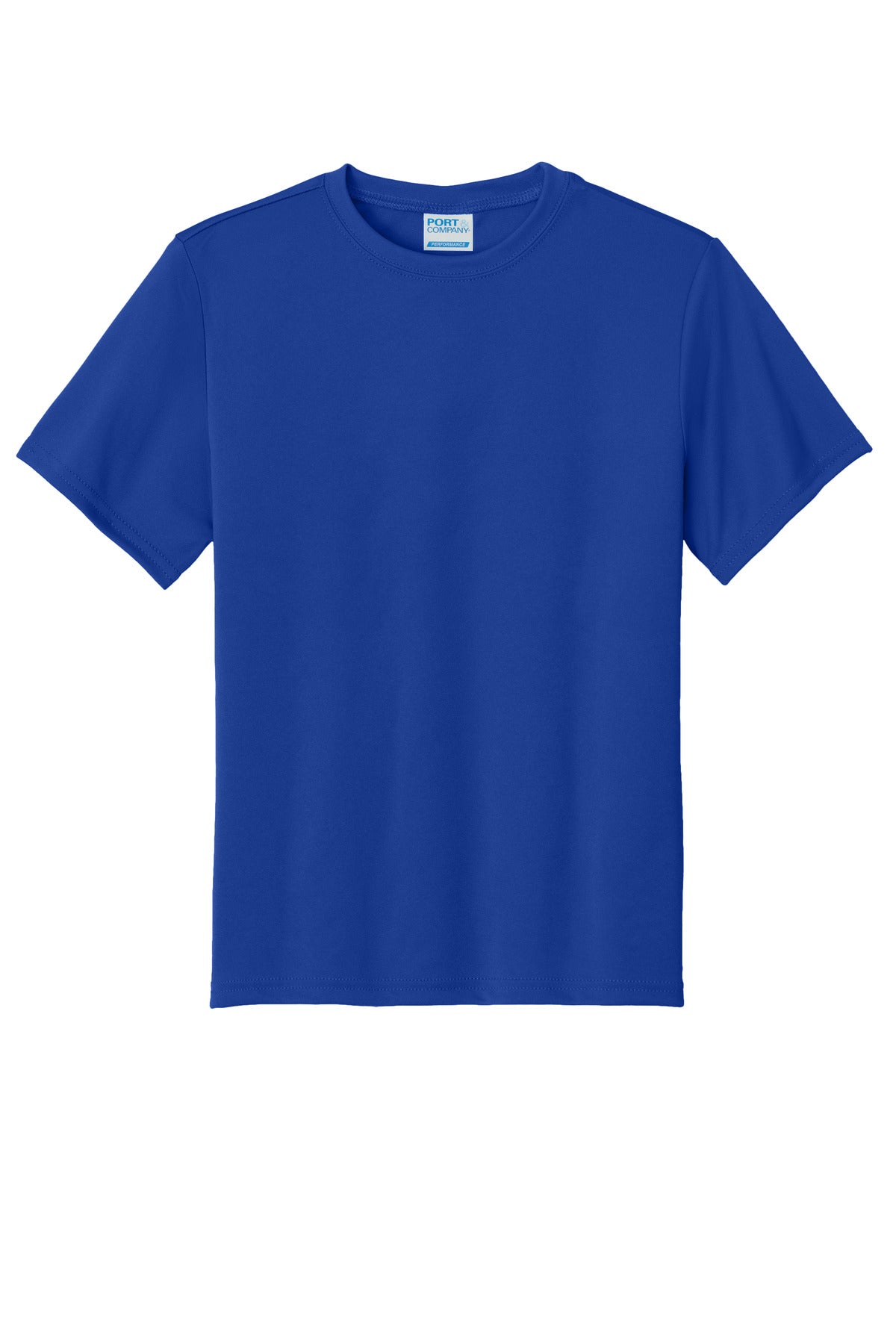 Port & Co Youth Performance Tee - True Royal