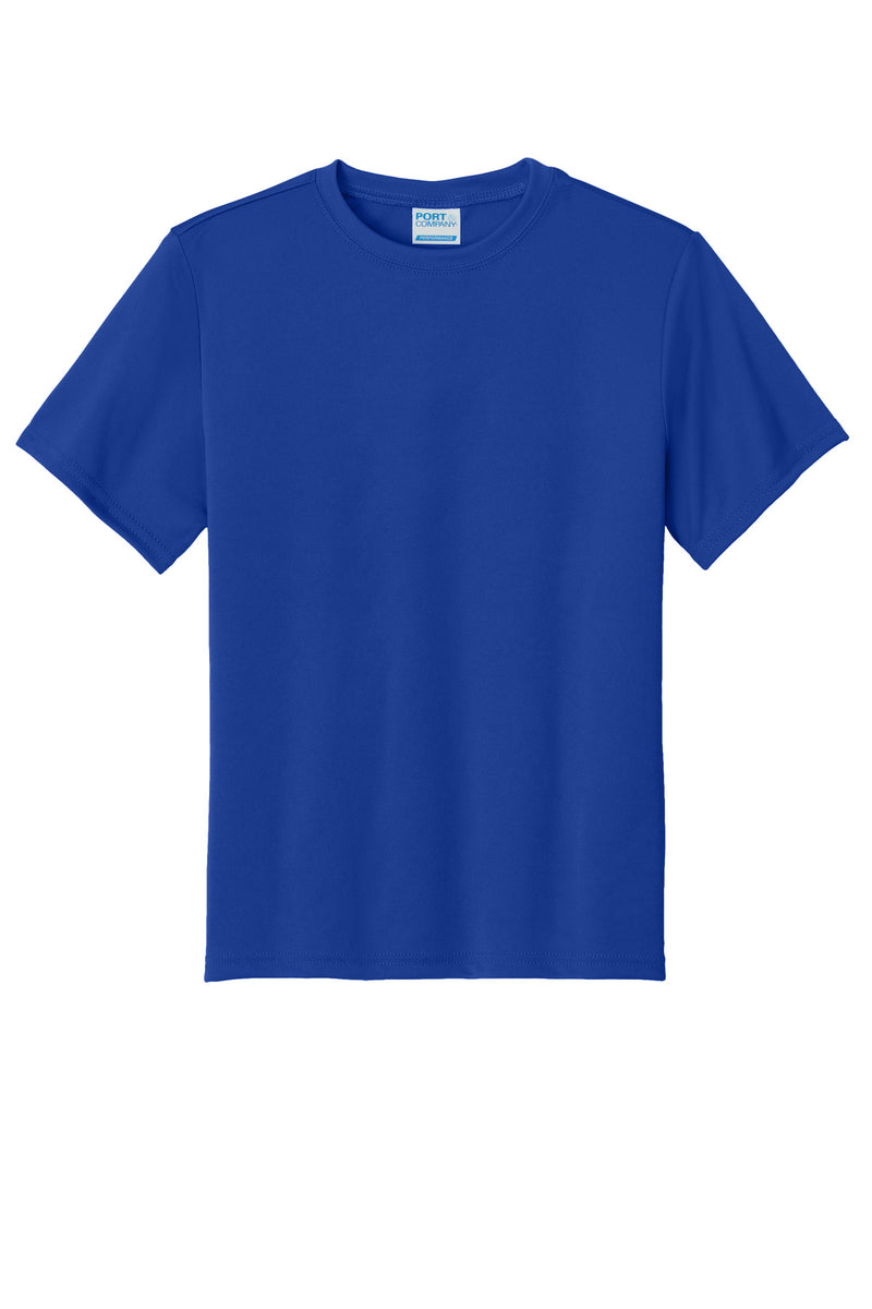 Port & Co Youth Performance Tee - True Royal