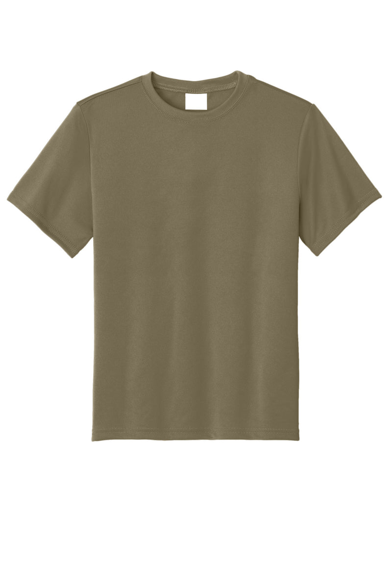 Port & Co Youth Performance Tee - Coyote Brown