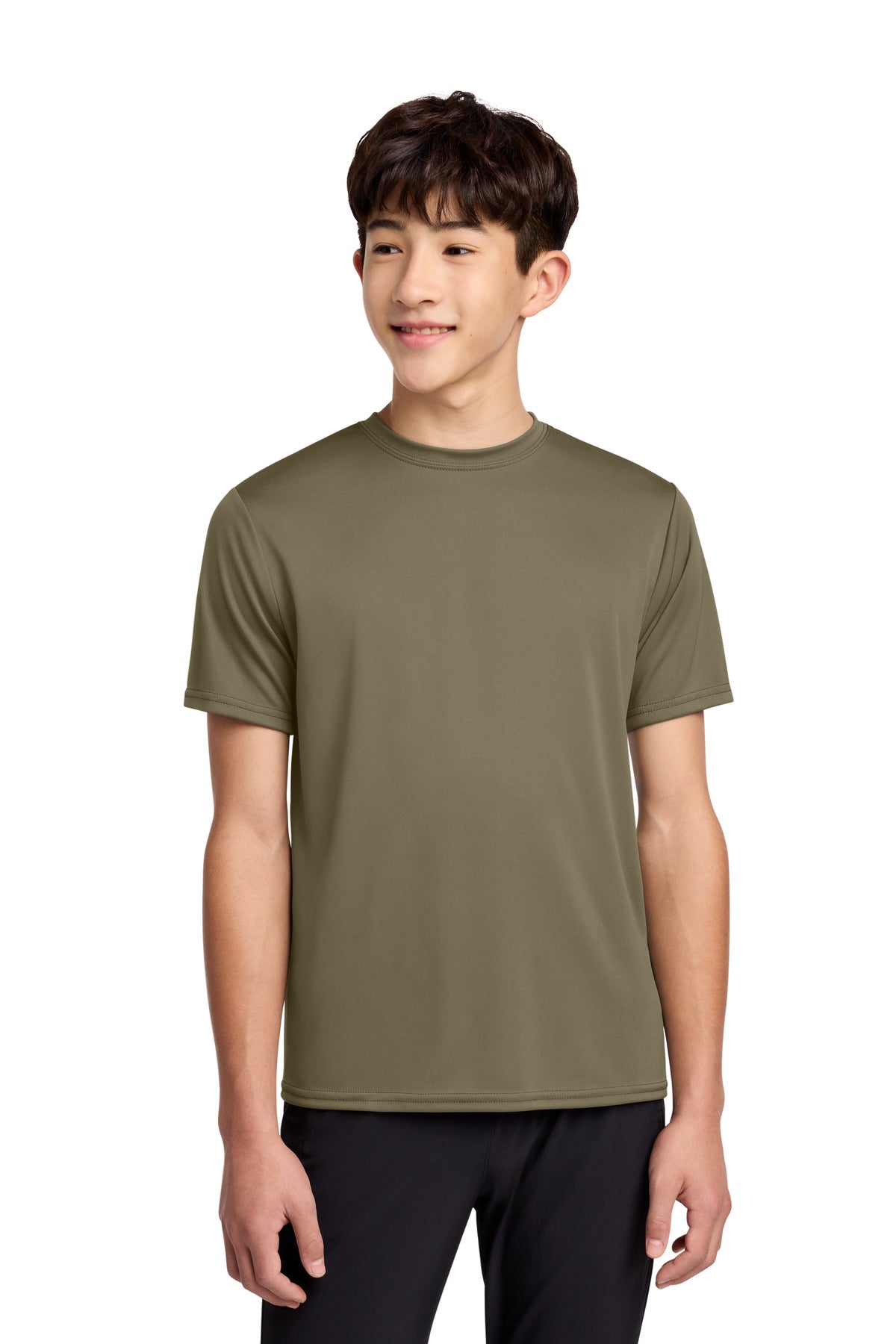 Port & Co Youth Performance Tee - Coyote Brown