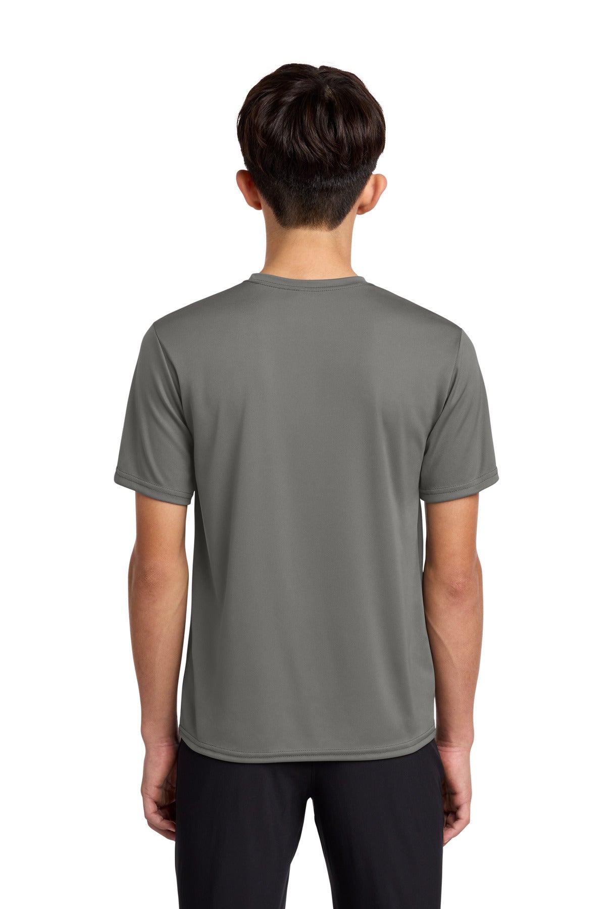 Port & Co Youth Performance Tee - Grey Concrete