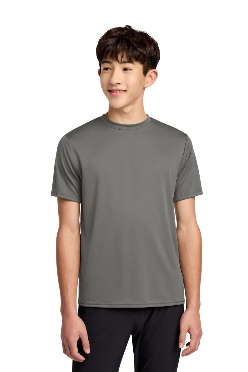 Port & Co Youth Performance Tee - Grey Concrete