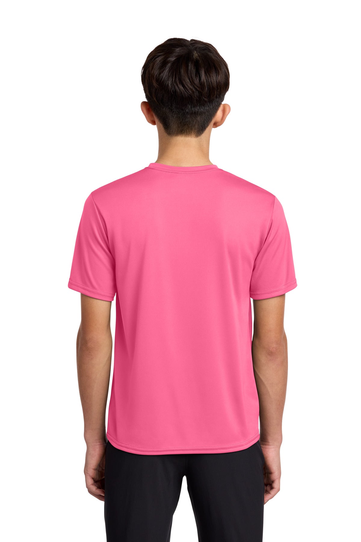 Port & Co Youth Performance Tee - Neon Pink