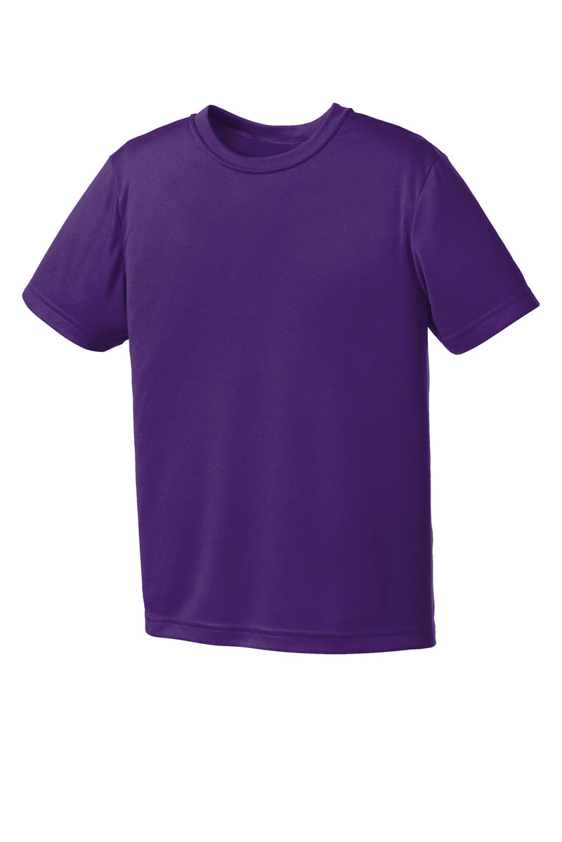 Port & Co Youth Performance Tee - Team Purple