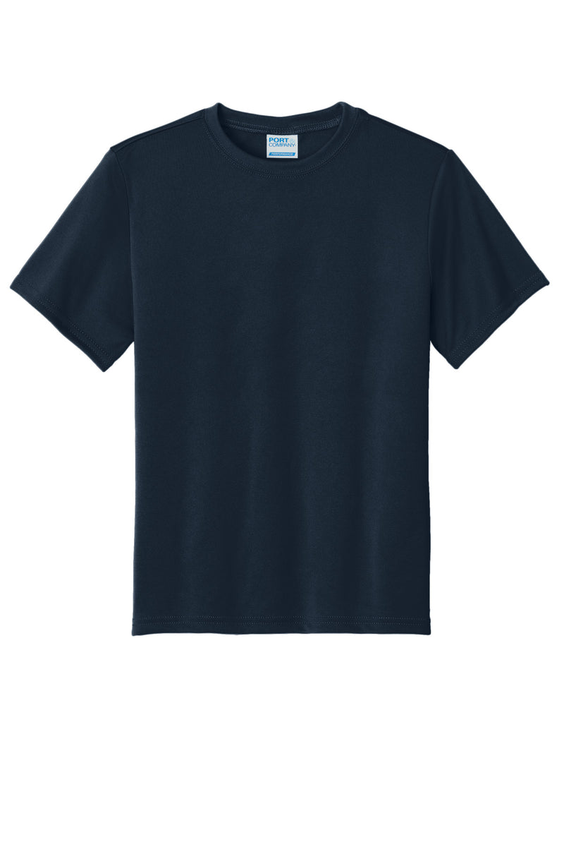 Port & Co Youth Performance Tee - True Navy