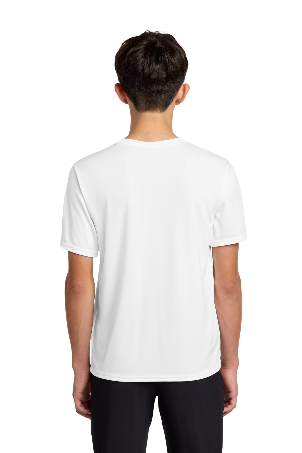 Port & Co Youth Performance Tee - White