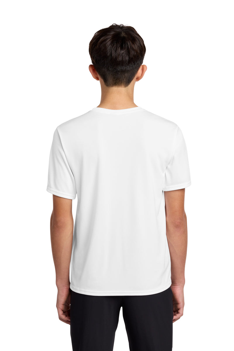 Port & Co Youth Performance Tee - White
