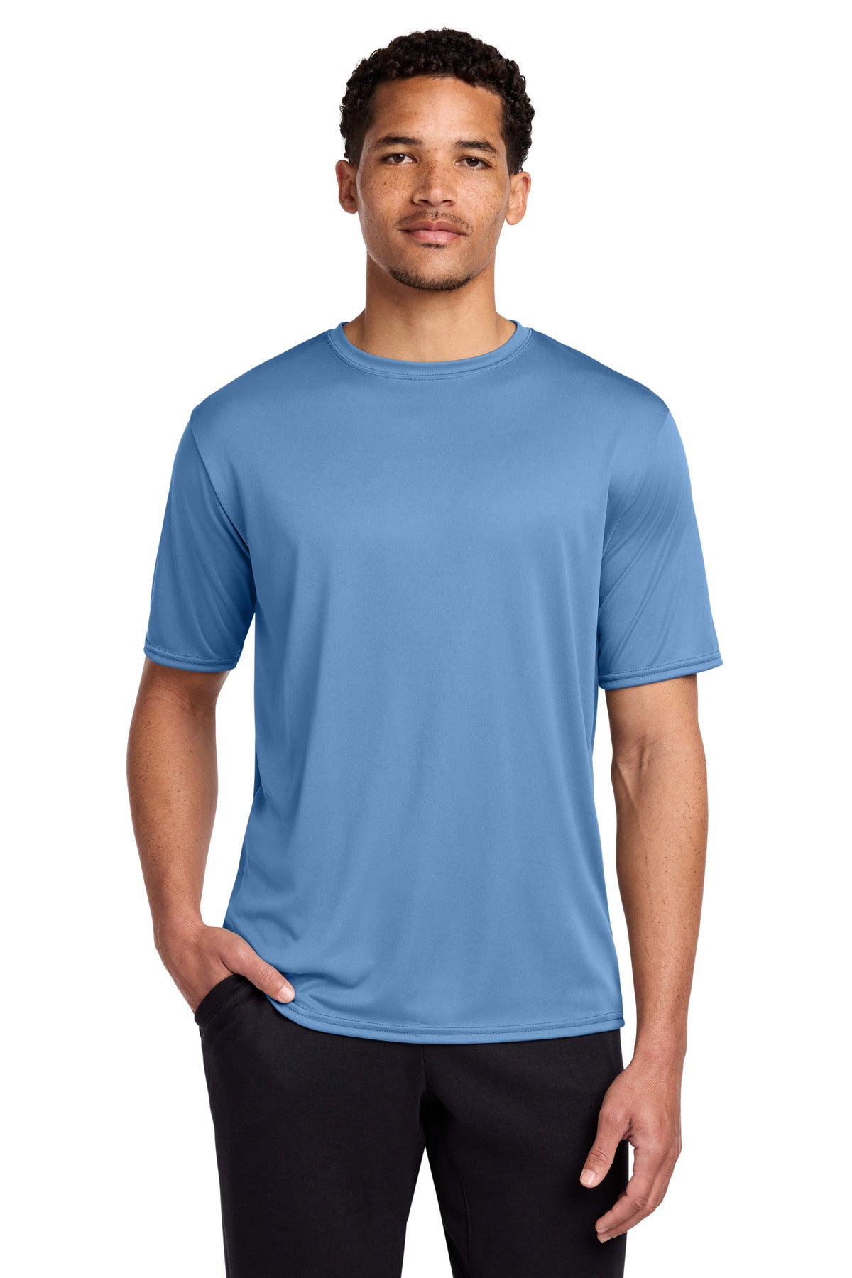 Port & Co Performance Tee - Carolina Blue