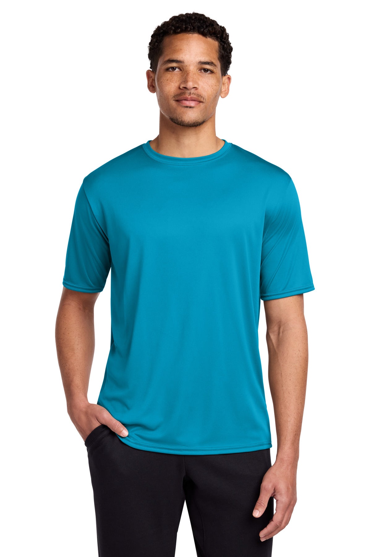 Port & Co Performance Tee - Neon Blue