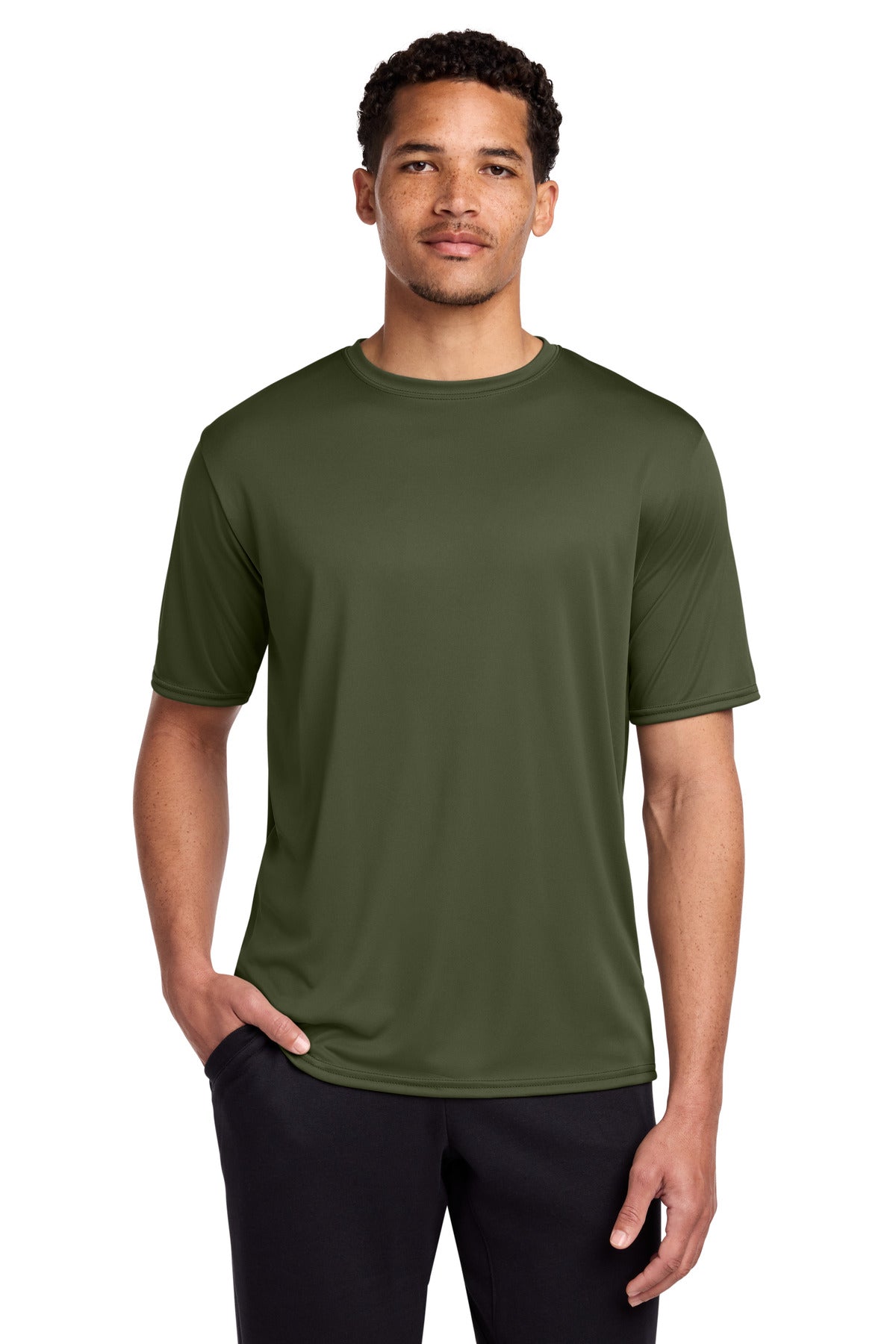 Port & Co Performance Tee - Olive Drab Green
