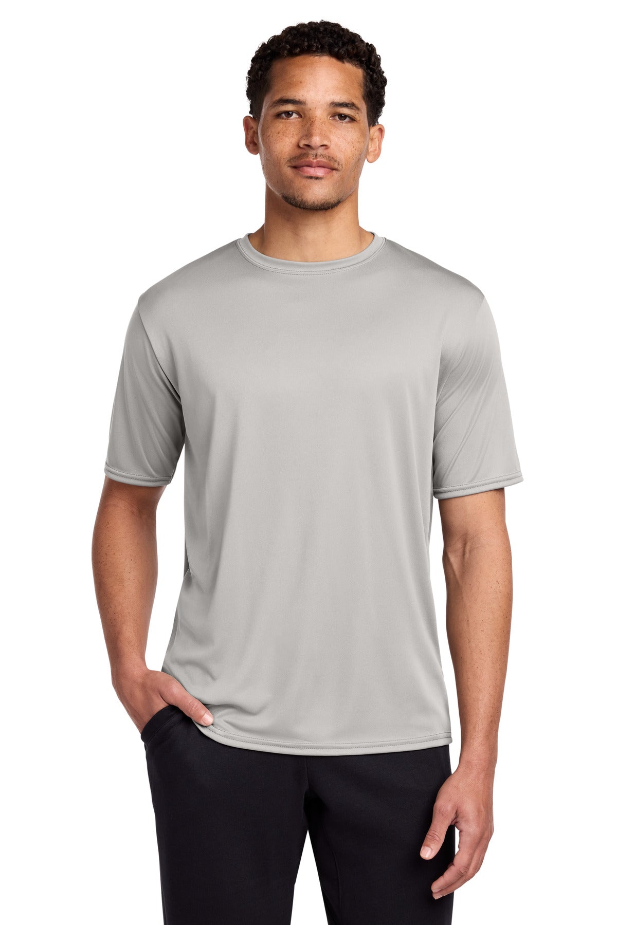 Port & Co Performance Tee - Silver