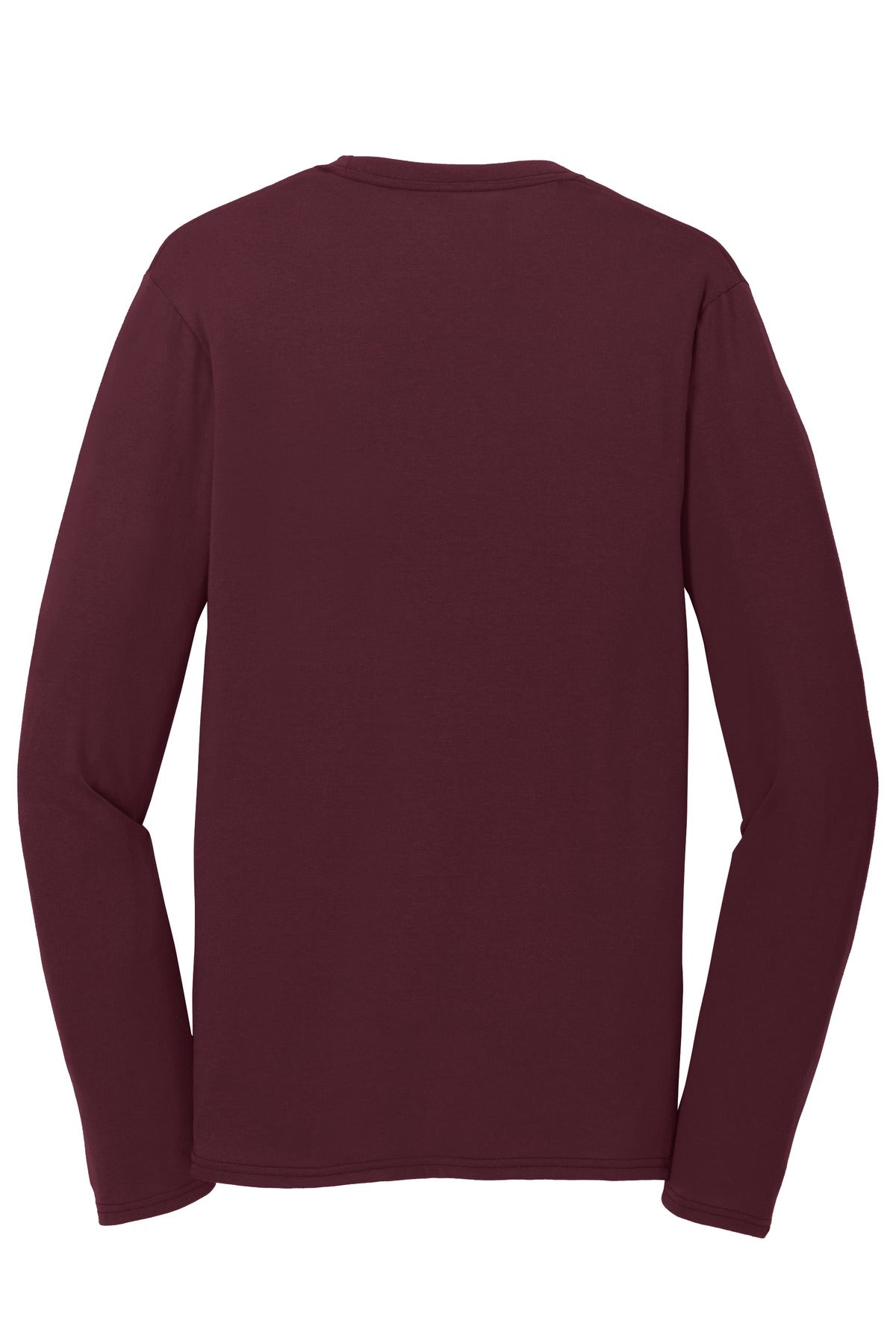 Port & Co Long Sleeve Performance Blend Tee - Athletic Maroon