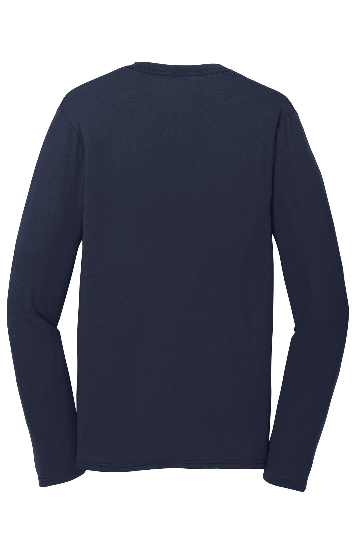 Port & Co Long Sleeve Performance Blend Tee - Deep Navy
