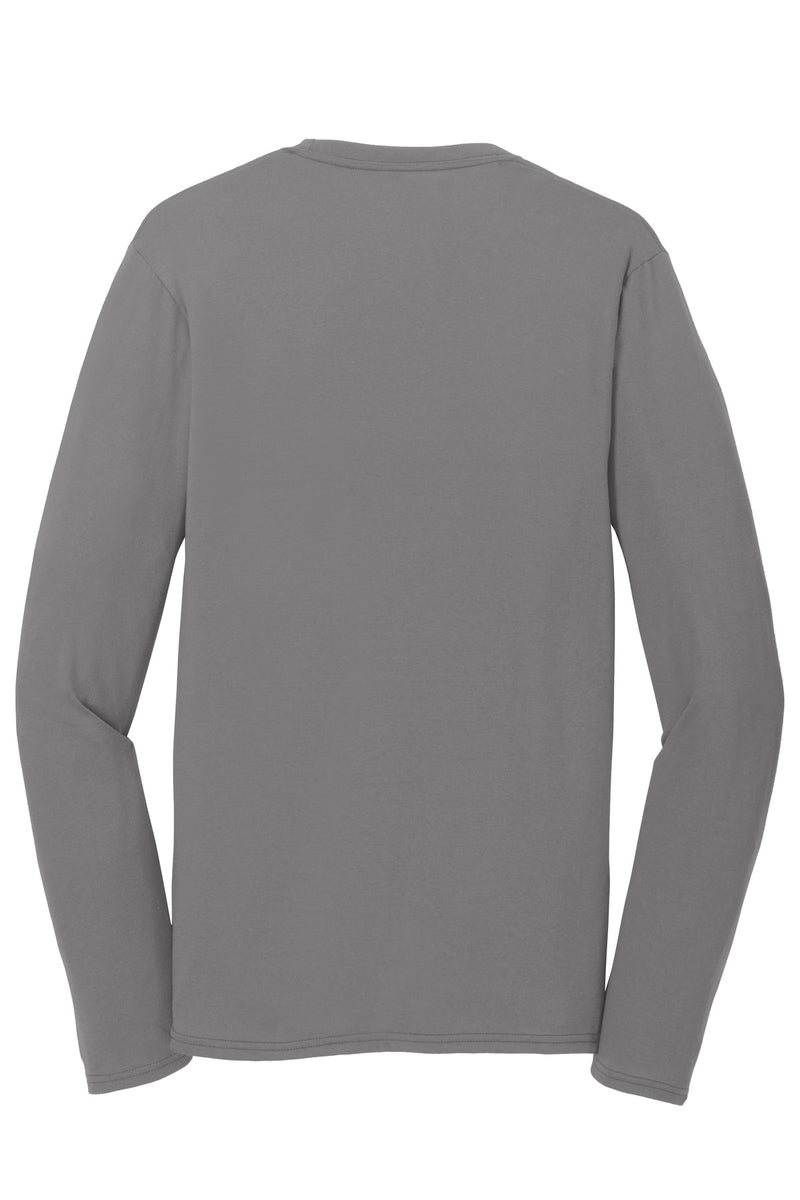 Port & Co Long Sleeve Performance Blend Tee - Medium Grey