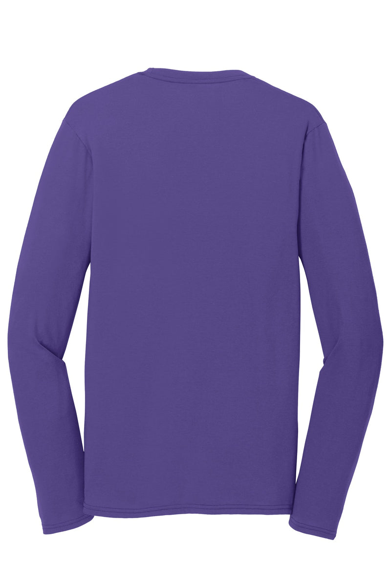 Port & Co Long Sleeve Performance Blend Tee - Purple