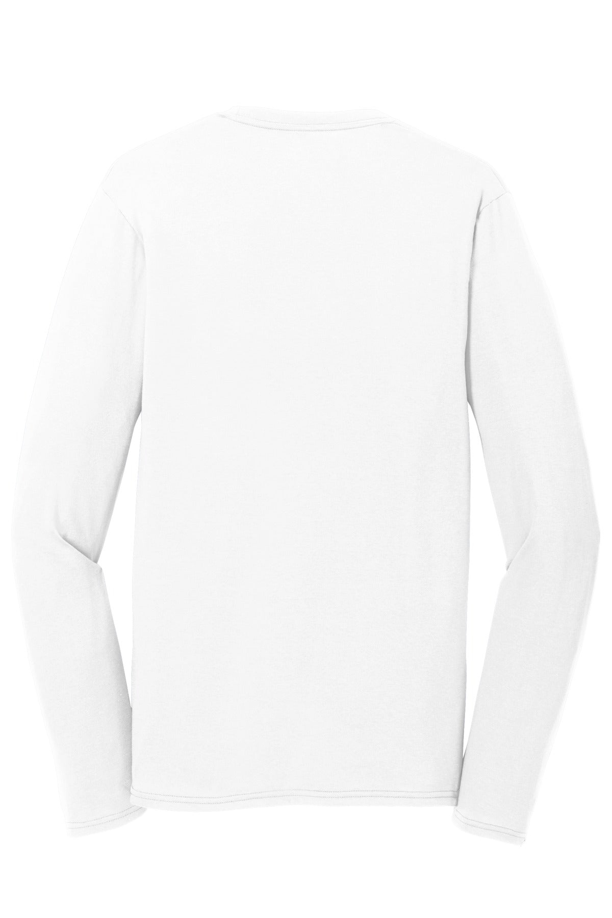 Port & Co Long Sleeve Performance Blend Tee - White
