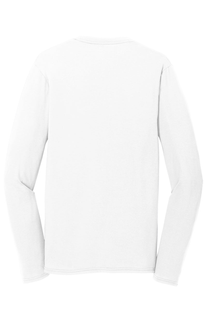Port & Co Long Sleeve Performance Blend Tee - White